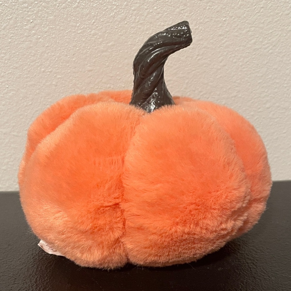 Plush Orange Pumpkin Decor